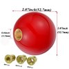 Abfer 6 Speed Shift Knob Lower Right R Gear Shift Knobs Ball Manual Stick Shifting Handle Fit for Car Vehicles (Red)