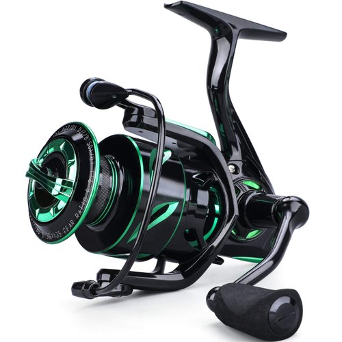 Sougayilang Fishing reels Light Weight Saltwater Spinning Reel - 39.5 LB Carbon Fiber Drag,12+1 BB Ultra Smooth All Aluminum Inshore Reel for Saltwater or Freshwater-3000