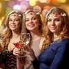 HKZTUY 20pcs LED Flower Crown Headband, Halloween Light Up Flower Headbands for Women, Garlands Glow in The Dark Floral Wreath Crowns