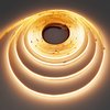 KXZM 24V COB LED Strip Light Warm White 3000K 5M/16.4ft 2400LEDs 4500Lm Uniform Glow CRI 93+ Flexible IP20 Not Waterproof LED Tape Lights for DIY Cabinet Bedroom Kitchen Home Decor(No Power Supply)