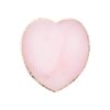 SUKPSY Resin Nail Art Plate Palette,Makeup Palettes,Gel Polish Color Mixing Plate Drawing Painting Color Palette,Golden Edge Heart Shaped Nail Art Display Holder