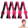 Molain 4 Pcs Elastic Bands for Wig for Keeping Wig in Place with Ear Covers, Lace Band for Wig Grip, Lace Band Melting Band for Lace Front for Women Hair(Rose red bow)