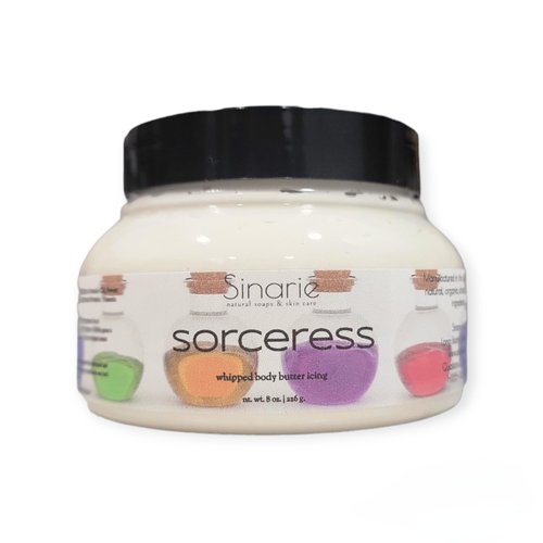 Sinarie Sorceress Whipped Body Icing Butter (4 oz.), 1 count | Coconut Free | Body Butter | Skin Care | Natural Skincare | Moisturizer | Lotion Soaps & Skin Care