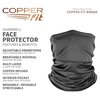 Copper Fit Unisex Adult Guardwell Face Cover and Neck Gaiter, Charcoal