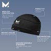 MISSION Cooling Helmet Liner Skull Cap - Cools When Wet Liner for Helmets and Hats - UPF 50 Sun Protection (Black)