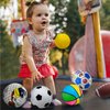 Ladwon Balls Toys for Toddlers 1-3, Toddler Outdoor Toys, Set of 7 Boys Girls Indoor Outdoor Sports Balls Toys, Baby Soccer Ball Basketball Tennis Ball Rugby Ball with Bag
