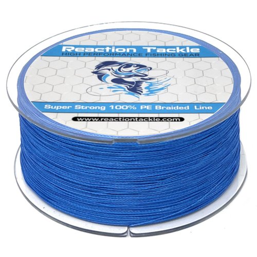 Reaction Tackle Braided Fishing Line Dark Blue 25LB 300yd