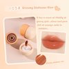 Bekoeen 2Pcs Tinted Mushroom Lip Gloss, Long Lasting Jelly Lip Tint Hydrating,Jelly Texture Moisturising Acorn Lip Baim,Moisturise and Lighten Lip Lines,Easy to Carry