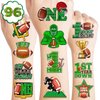 100 PCS Football 1st Temporary Tattoos Birthday Party Decorations Favors Supplies Decor First Year Down Football Touchdown One Year Themed Stickers Gifts For Girls Boys Classroom School Prizes Reward