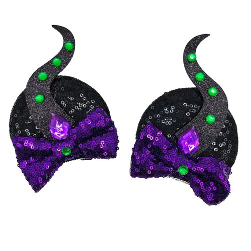 ZHENNAN Mouse Ear Clips for Women, Queen Bow Hair Clips for Adult