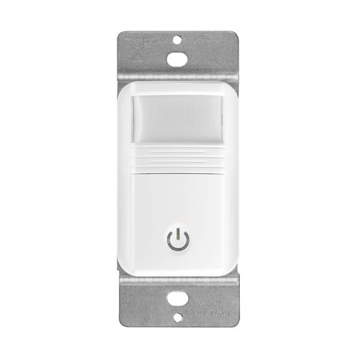 Maxxima Occupancy Vacancy Motion Sensor PIR Wall Switch, 3-Way or Single Pole Wall Plate Included, Commercial or Residential, 120-277V