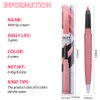 WanTuoluo Matt Nude Lipstick Lipliner Lip Crayons Pack Set,Velvet Moisture Smooth Matte Lipstick Pencils,Waterproof&Waterlasting, (02, Pack of 1)