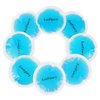 LotFancy Ice Pack for Injuries Reusable, 8 Small Gel Heating Cooling Pads with Cloth Backing, Hot Cold Therapy for Eyes After Surgery, Face, Breastfeeding, Wisdom Teeth, Jaw, Headache, Sinus Relief