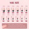 Gufonkod Black Press on Nails Medium Coffin French Tip Fake False Nails with Glue on Nails Butterfly Rhinestone Design Acrylic Nails Press ons Artificial Stick on Nails for Kids Women Girls 24PCS