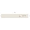 ForPro Professional Collection O-Files Replaceable File System, White, 100 Grit, Manicure Nail File Refills, 3.9” L x .6“ W, 50-Count