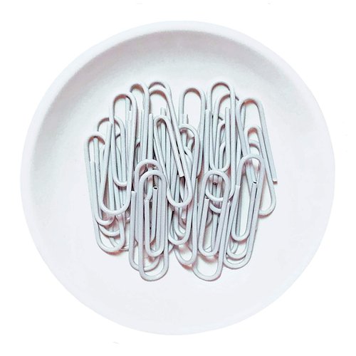 Blue Feather Products Clipwell Magnetic Paper Clip Holder - Easy Toss & Pick-Up - Holds Various Metal Parts - Powerful Sweep-Up Magnet - Ideal Locker Accessory & Home & Office Organizer - White