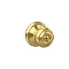 Schlage F40 GEO 605 Georgian Door Knob, Bed & Bath Privacy Lock, Bright Brass