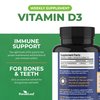 ForestLeaf - Vitamin D3 IU Weekly Supplement - Vitamin D Capsules for Bones, Teeth, and Immune Support - Easy Swallow Pure Vitamin D3 Caps (50,000 IU - 120 Count - 2 Pack)