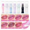 MAEPEOR Changing Lip Gloss 7 Colors Moisturizing Non-sticky Lip Oil Gloss Nourishing Shiny Glossy Lipgloss for Lip Care and Dry Lip (Color 01)