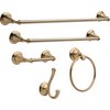 Delta Faucet 79435-CZ Linden Wall Mounted Double Robe/Towel Hook in Champagne Bronze