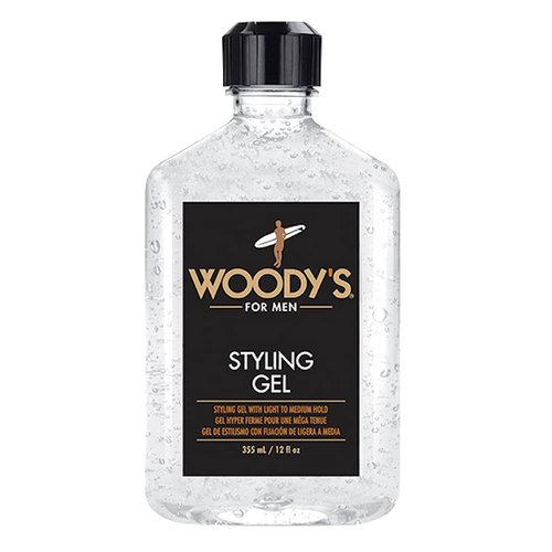 Woody's Styling Gel for Men, Light to Medium Touchable Hold, No Crunch,12 Fl Oz