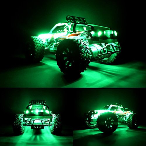 elechawk Waterproof LED Light Strips for RC Cars Trucks Airplanes boats Drones Fixed Wing AR Wing Model Underglow Light (Green)