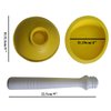 NewFerU Small Plunger Pump Liquid Plumber Clog Remover Cleaner Unclogger Tool for Toilet,Kitchen Sink Drain,Bathroom Shower Tub With Portable 4 Inch Cup and 9 Inch Handle (Yellow)