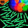 GiftExpress 100 Pcs Small Green Glow Sticks/Mini Glow Sticks/Fishing Floats Perfect for Stuffing Easter Egg/Zombie Party/Easter Egg Hunt/Halloween Decoration