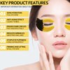 ICANdOIT 24K Gold Eye Mask For Dark Circles&Puffiness,Anti-Aging,Anti-Wrinkle With Hyaluronic Acid and Collagen,Eye Zone Care Eye Patches for All Skin Types,7Pairs/box