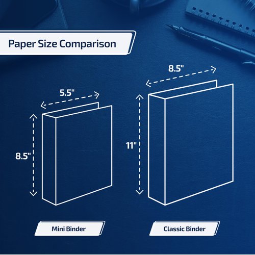 Davis Group QuickFit Junior Binder, Premium Small Clear-View 3-Ring Binder for School, Office, or Home, Made in Canada, 5.5" x 8.5", White