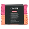 Fromm Softees Microfiber Towels for Hair Salon, Barber, Spa, Gym, Hair Wrap for Drying Curly, Long, Wavy Hair, Pink/Orange, 16 x 29 Inches, 10 Pack