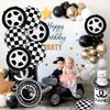 20Pcs Race Car Balloons Race Car Birthday Party Supplies Wheel Tire Checkered Balloon Garland Arch Racing Cars Birthday Decorations for Boys Truck Wheels Party Favors