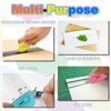 6 Pack Box Cutter Cloud Shaped Mini Utility Knives Retractable Letter Opener Envelope Slitter Package Opener Paper Cutters with Keychain Hole DIY Projects