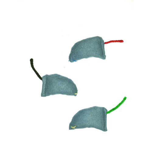 Dr. A.C. Daniels 3 Count Catnip Mouse Pet Toy