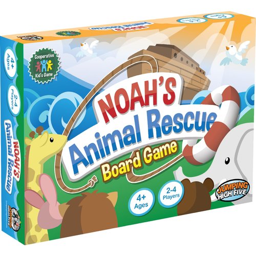 Jumping High Five Noah’s Animal Rescue! Cooperative Noah’s Ark Bible Story Board Game for Kids Ages 4+, No Reading Required and Easy to Learn