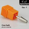 C & I Tapered Barrel Nail Drill Bit for Electric Nail Drill Machine of Nail Art (Grit Fine, Silver)