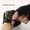 NATURE Ann Boy Girl Kid Child Children Half Finger Fingerless Short Shock-Absorbing No-Slip Pro Cycling Gloves Mitten for Cycling Exercise Skate Skateboard Roller Skating Other Sports (Army Green)