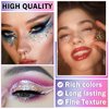 ZHISHUDL Gold Body Glitter Stick for Adults and Kids Holographic Shimmer Body Glitter Gel Chunky Sequins Face Glitter Makeup