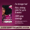 Schwarzkopf Keratin Color Permanent Hair Color, 1.0 Black Onyx, 1 Application - Salon Inspired Permanent Hair Dye, for up to 80% Less Breakage vs Untreated Hair and up to 100% Gray Coverage