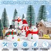18 Pack Build a Snowman Kit, Snowman Kit DIY Winter Decorations Indoor, Christmas Snowman Crafts for Kids Bulk, Creative Kids Air Dry Clay Modeling Crafts Kit for Christmas Kids Gifts Favor Supplies