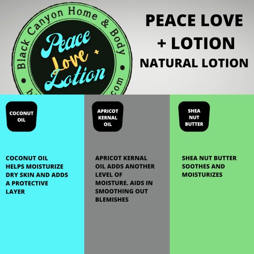 Peace Love + Lotion Cashmere Sandalwood & Vanilla Scented Natural Body Lotion, 8 Oz