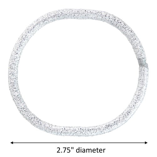 Scunci No-Damage Elastic Stretch Nylon Hairbands in Pastel Colors, 18-Pieces