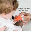 Mombella Clownfish Baby Teether Toys, Teething Toys for Babies 0 3 6 12 Months with Clip, Safe Soft Silicone Infant Teethers Toy 4-9 Months Old Soothing Sucking n Chew on Needs, Fun Gift for Newborn
