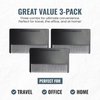 3 Pack Pocket Beard Comb for Men - Mini Hair and Mustache Styling Comb Kit | Anti-Static Wallet Comb for Men’s Beard Care, Grooming, and Detangling | Portable Small Combs for On-The-Go