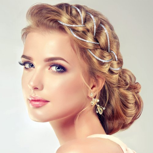 Chunyin Women's Hair Clip, Rhinestone Hair Accessories, 6 Count (Shiny Silver)