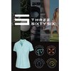 Three Sixty Six Women’s Short Sleeve Collarless Golf Polo Shirt - Dry Fit, Breathable, Compression Golf Tops Cadet Blue