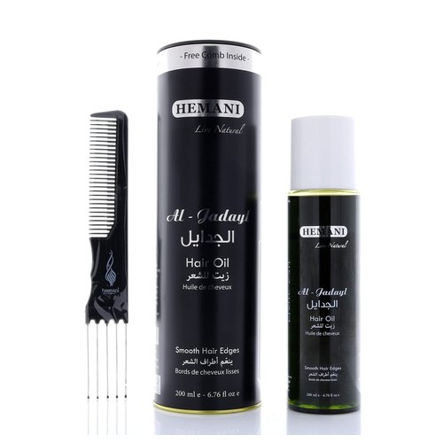 Hemani Zait Jadyl Hair Oil - 200mL - Nourishing Hair Oil for Smooth Edges
