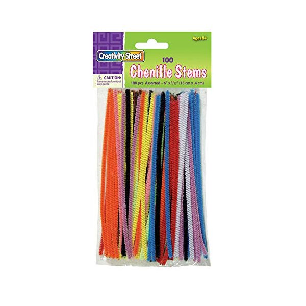 Chenille Stems Asst 6in Stems 100pk Arts & Crafts Arts & Crafts Ck-710001 Pacon Corporation