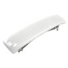 Stained Glass Barrette - Small 2.5" 65mm - Pure White Snow Milk Glass Solid Color Slide Clip Hair Accessories