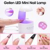 Gellen Gel x Nail Kit Nail Extension Set with 240Pcs Short Almond Soft Gel Nail Tips 15g Solid Nail Glue Gel for Fake Nail Tips LED Nail Lamp Acrylic Nail Tips Kit for DIY Manicure Set